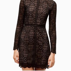 Aritzia Wilfred Mock Neck Janvry Lace Dress - Size 2